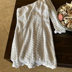 White one shoulder Lilly dress